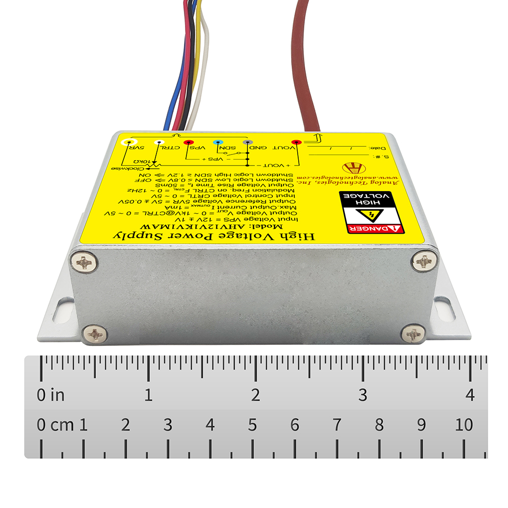 AHV12V1KV1MAW 1kV 1mA DC DC HV Power Supply (12V Input)