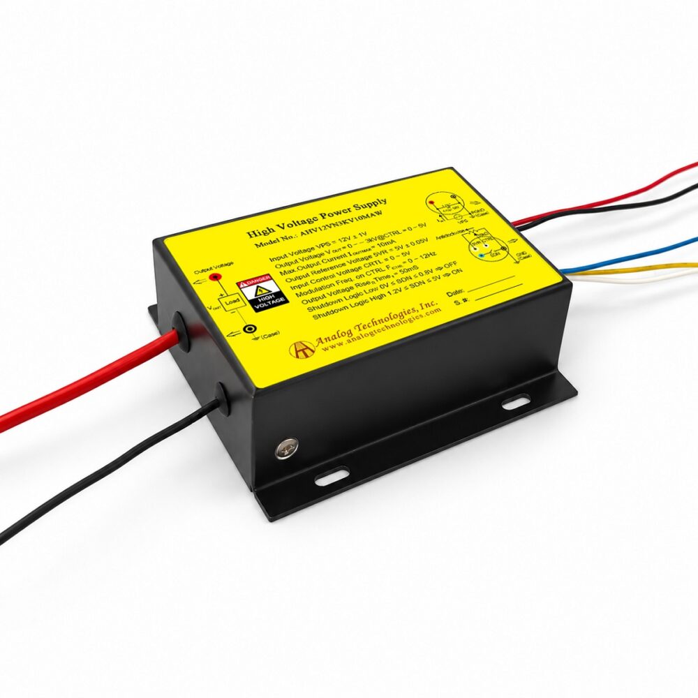 AHV12VN3KV10MAW &minus;3kV 10mA DC DC HV Power Supply (12V Input)