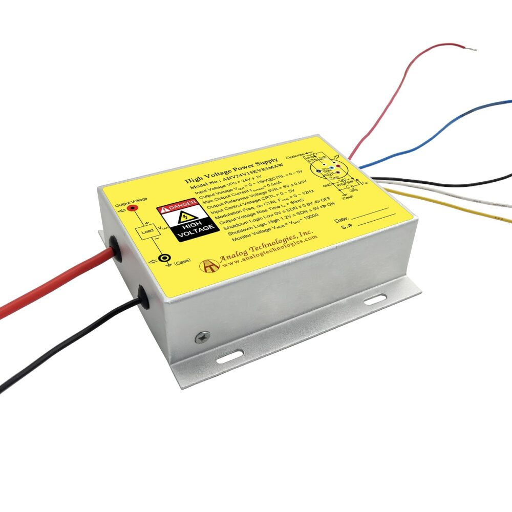 AHV24V15KVR5MAW 15kV 0.5mA DC DC HV Power Supply (24V Input)