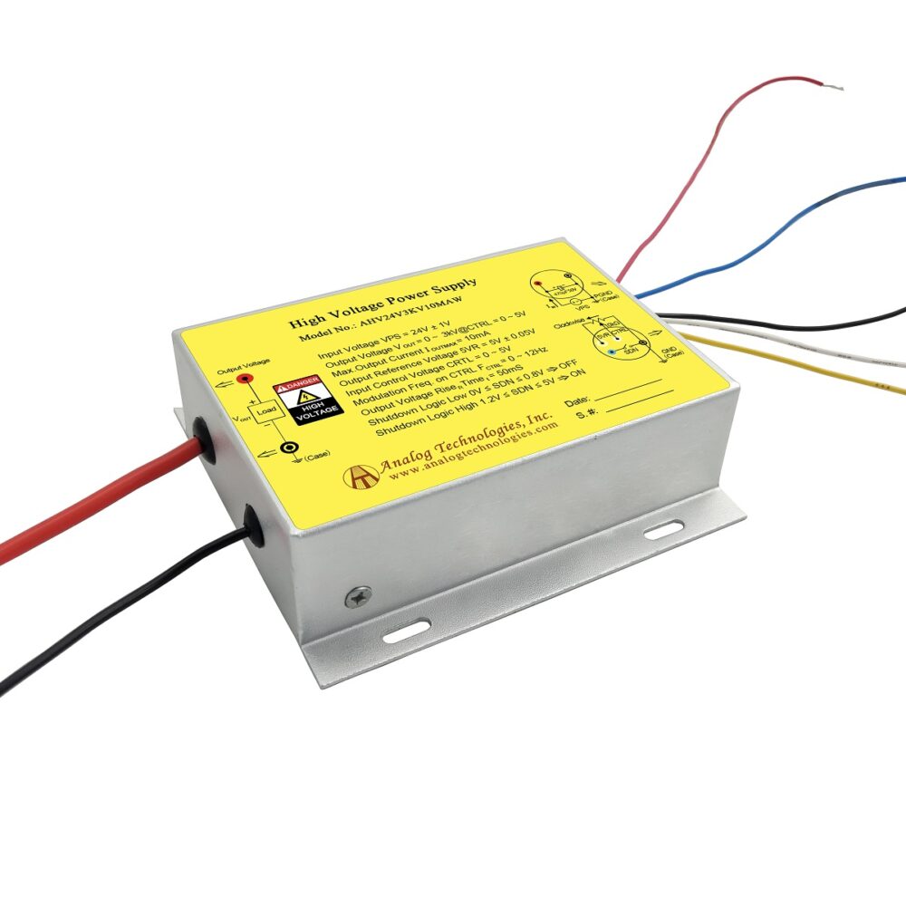 AHV24V3KV10MAW 3kV 10mA DC DC HV Power Supply (24V Input)