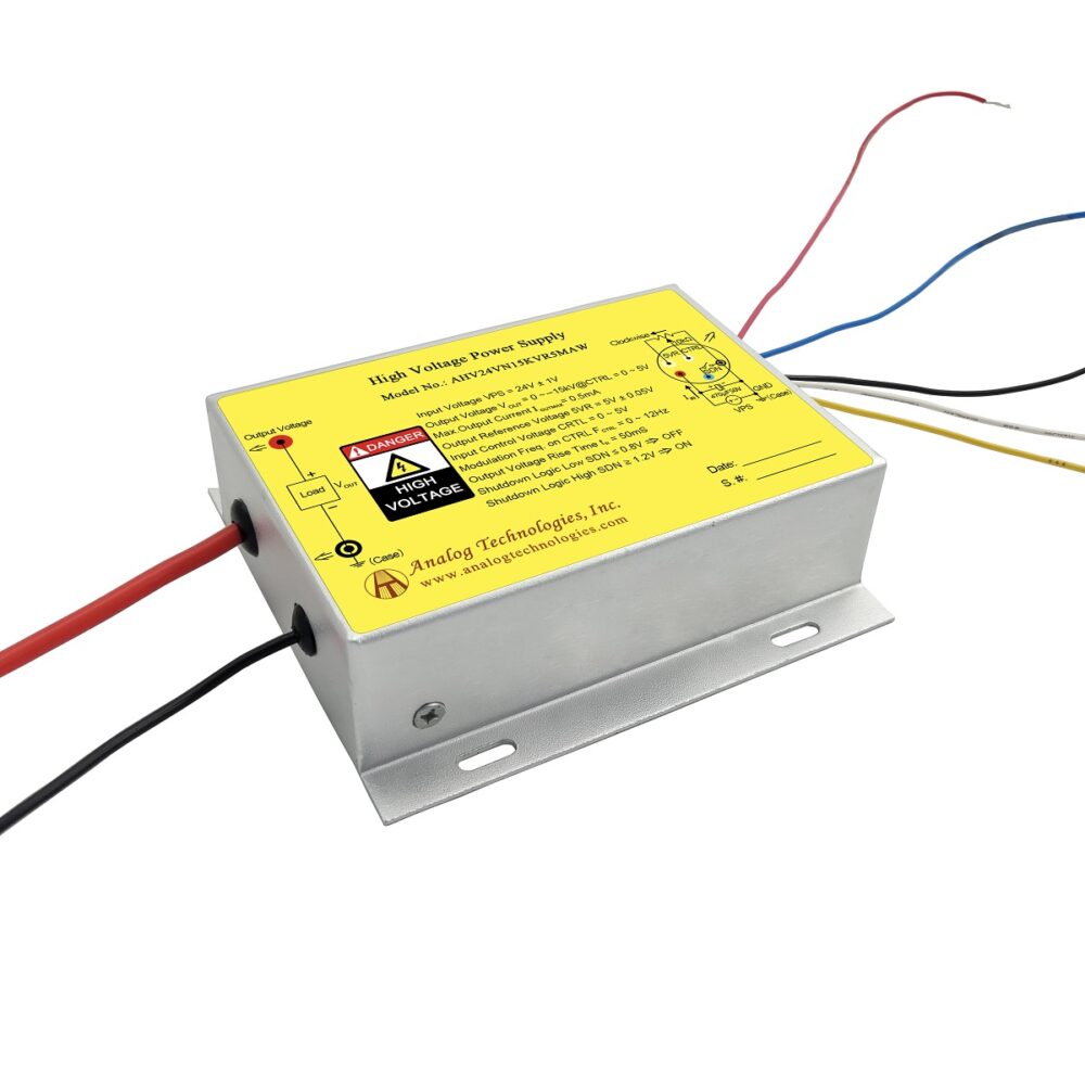 AHV24VN15KVR5MAW &minus;15kV 0.5mA DC DC HV Power Supply (24V Input)