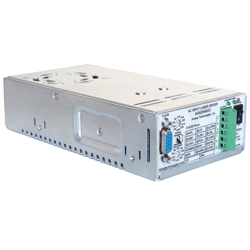 AAS25A6V2 Low Noise Laser Driver, 25A, AC Input