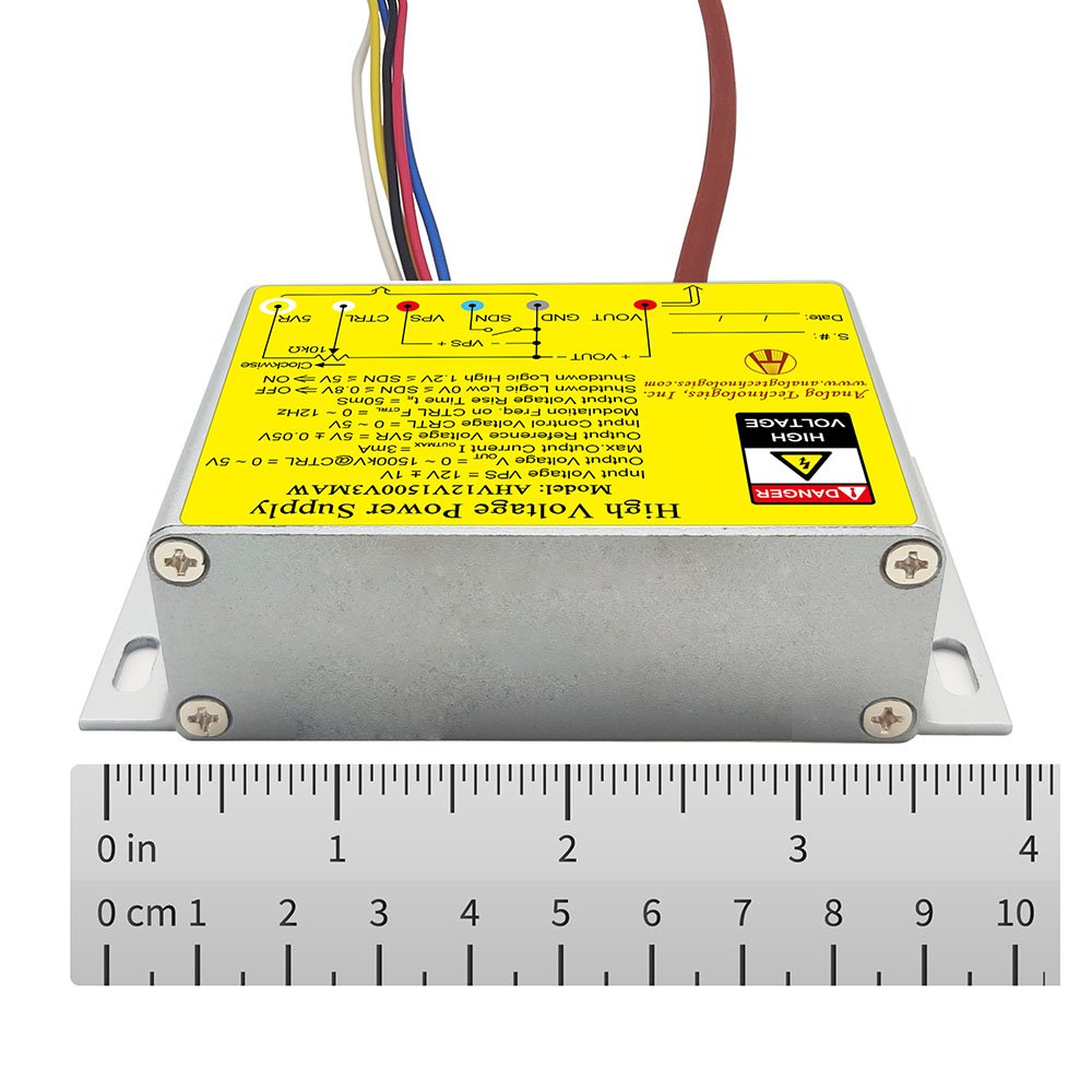 AHV12V1500V3MAW 1500V 3mA DC DC HV Power Supply (12V Input)
