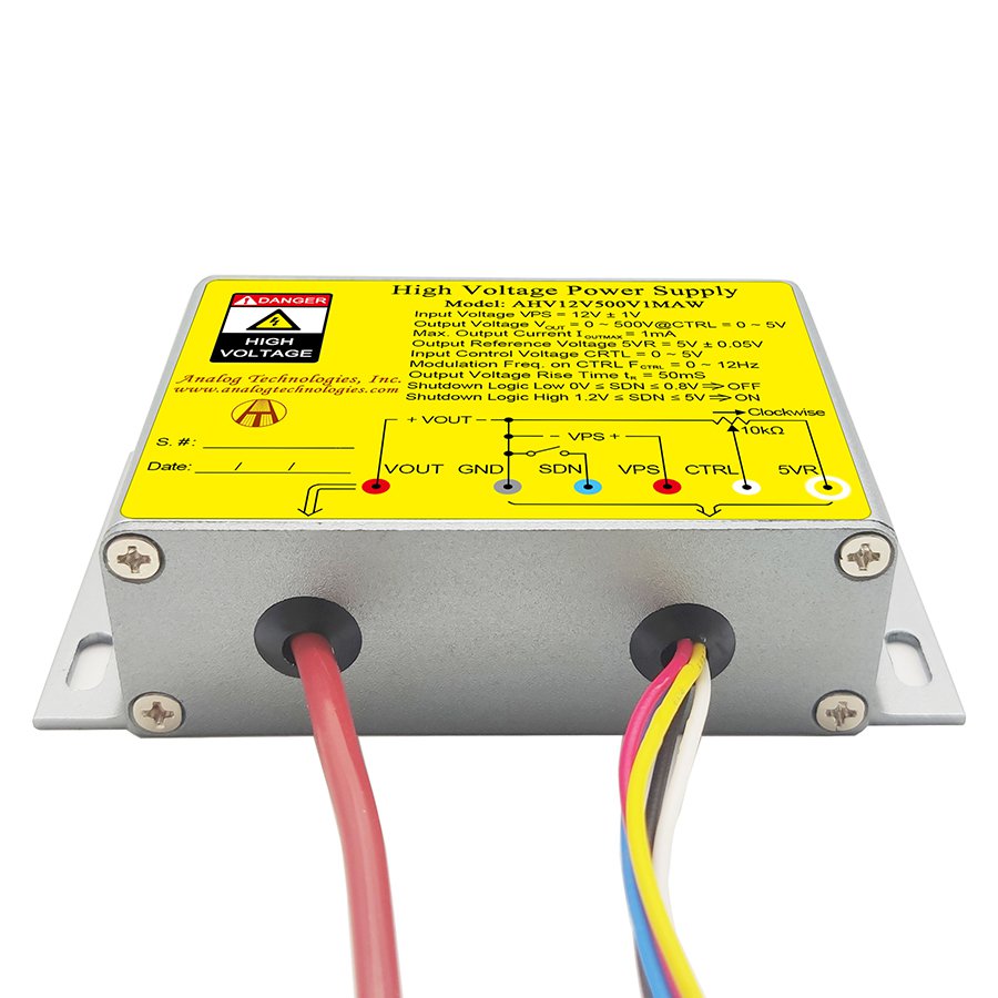 AHV12V500V1MAW 500V 1mA DC DC HV Power Supply (12V Input)