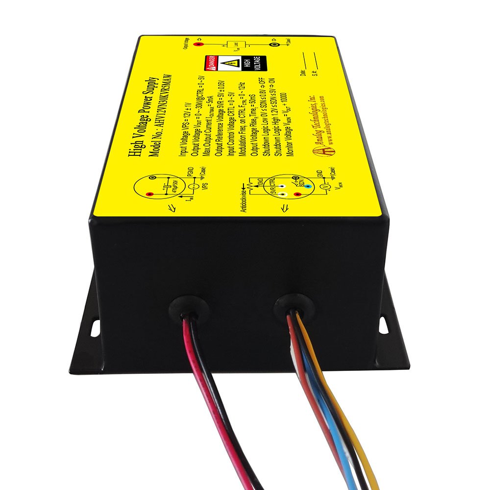 AHV12VN30KVR5MAW &minus;30kV 0.5mA DC DC HV Power Supply (12V Input)