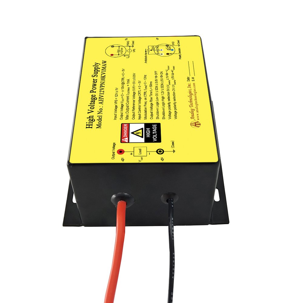 AHV12VPN10KV1MAW 10kV/&minus;10kV 1mA DC DC HV Power Supply (12V Input)