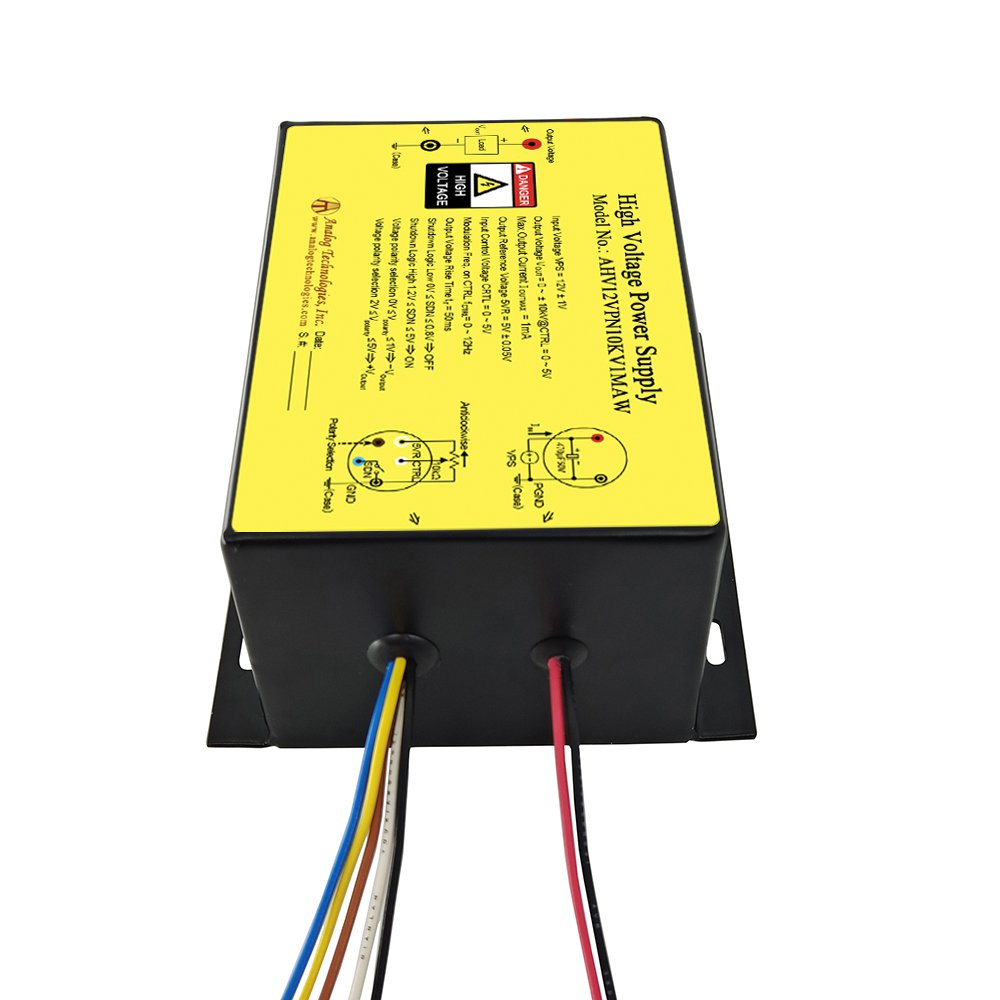 AHV12VPN10KV1MAW 10kV/&minus;10kV 1mA DC DC HV Power Supply (12V Input)