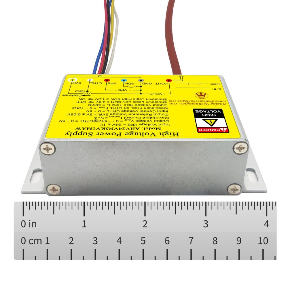 AHV24VN5KV10MAW &minus;5kV 10mA DC DC HV Power Supply (24V Input)