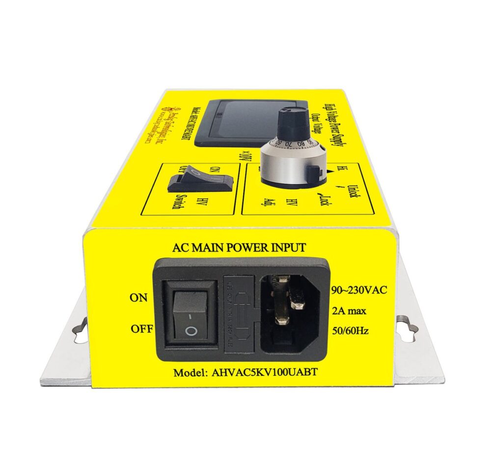 AHVAC10KVR5MABT 10kV 0.5mA AC DC HV Power Supply (90 ~ 230V Input)