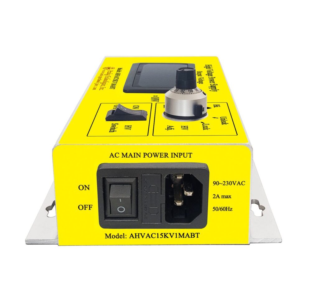 AHVAC15KV1MABT 15kV 1mA AC DC HV Power Supply (90 ~ 230V Input)