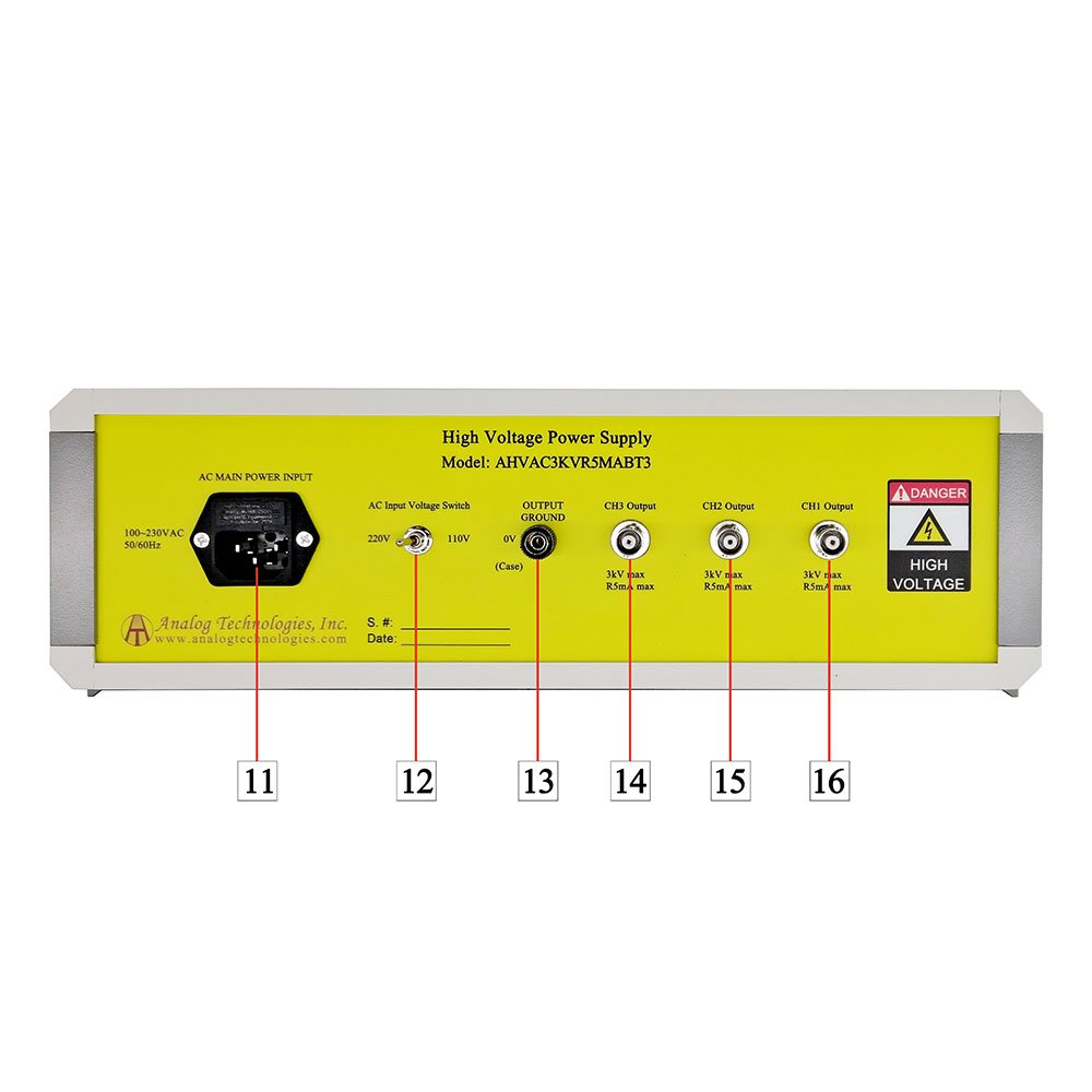 AHVAC3KVR5MABT3_4 AHVAC3KVR5MABT3 3kV 0.5mA AC DC HV Power Supply (90 ~ 230V Input)
