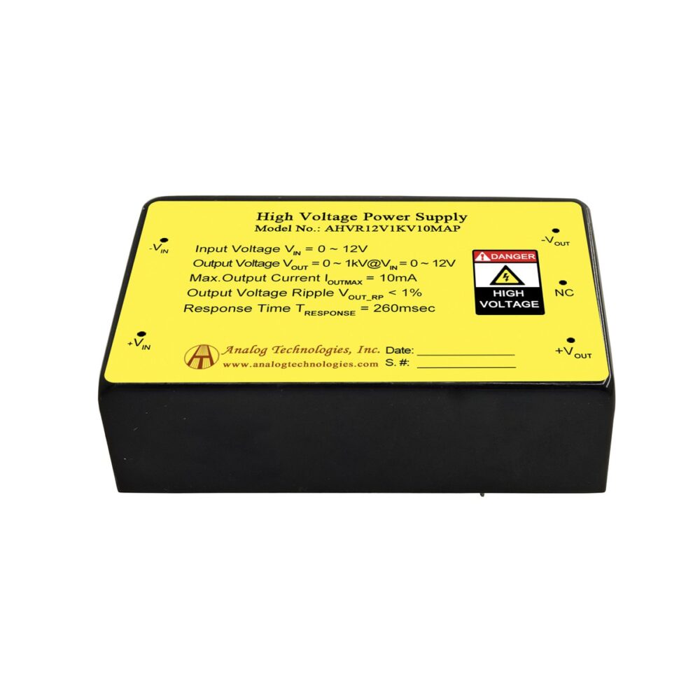 AHVR12V1KV10MAP 1kV 10mA HV Power Supply (0 ~ 12V Input)