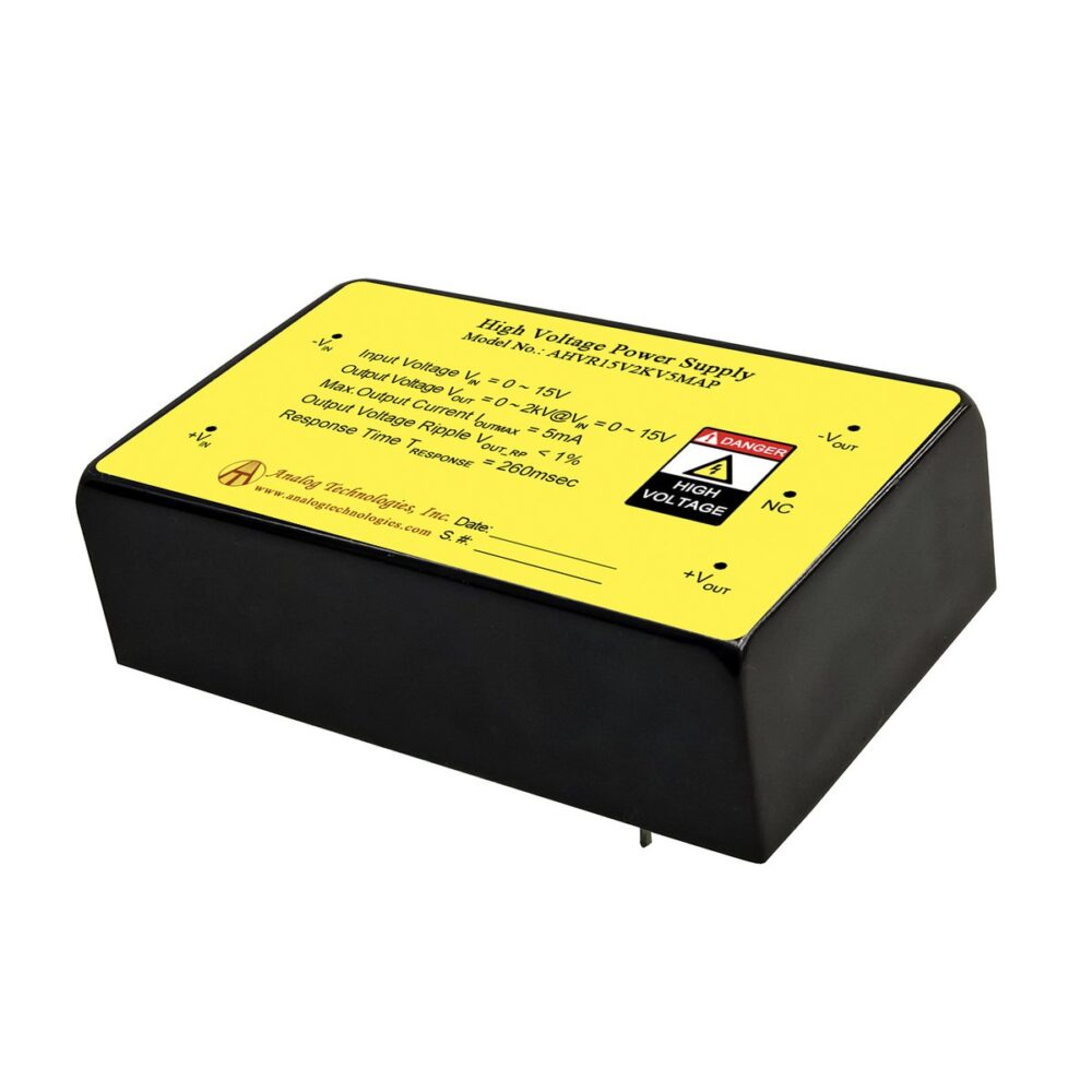 AHVR15V2KV5MAP 2kV 5mA HV Power Supply (0.7 ~ 15V Input)