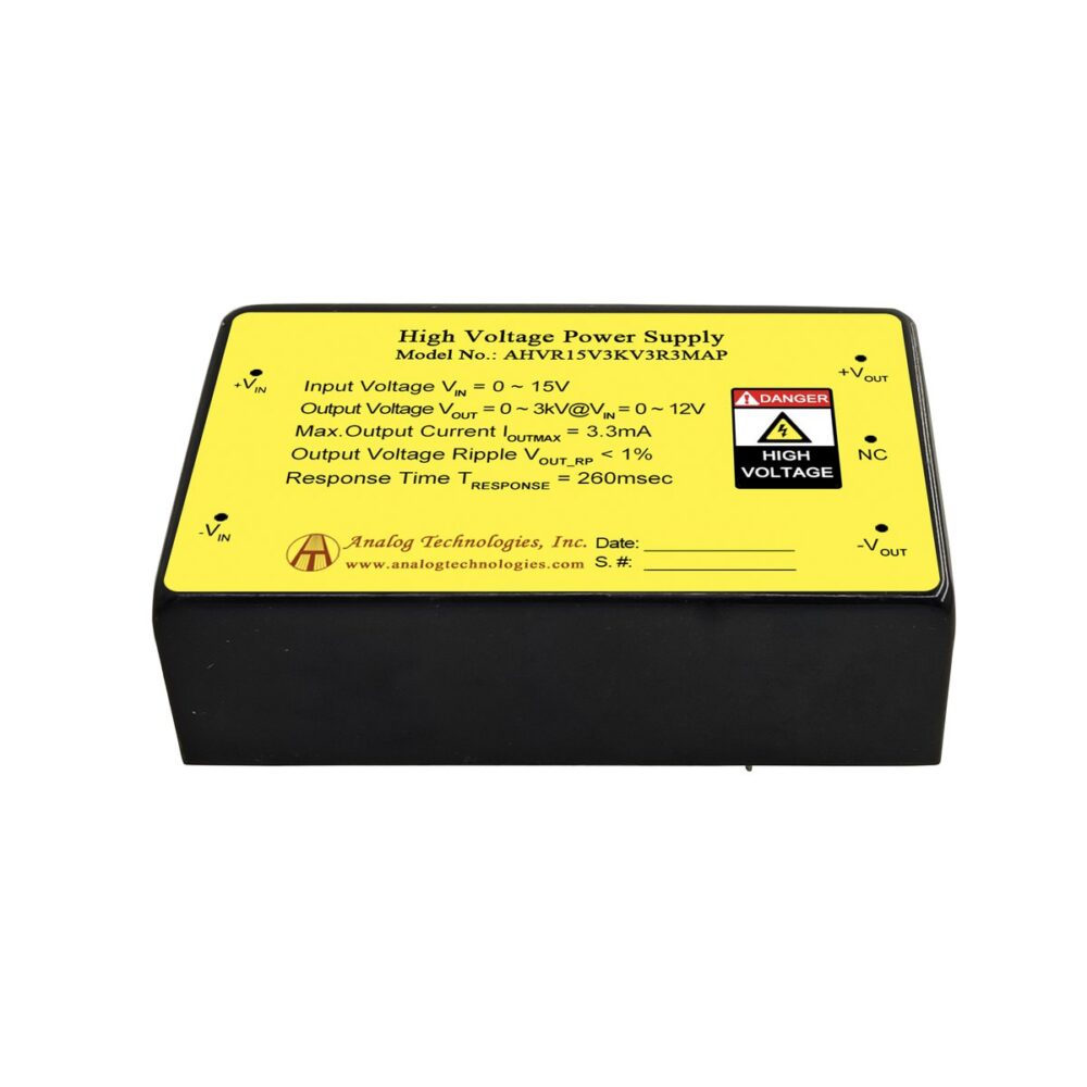 AHVR15V3KV3R3MAP 3kV 3.3mA HV Power Supply (0 ~ 15V Input)