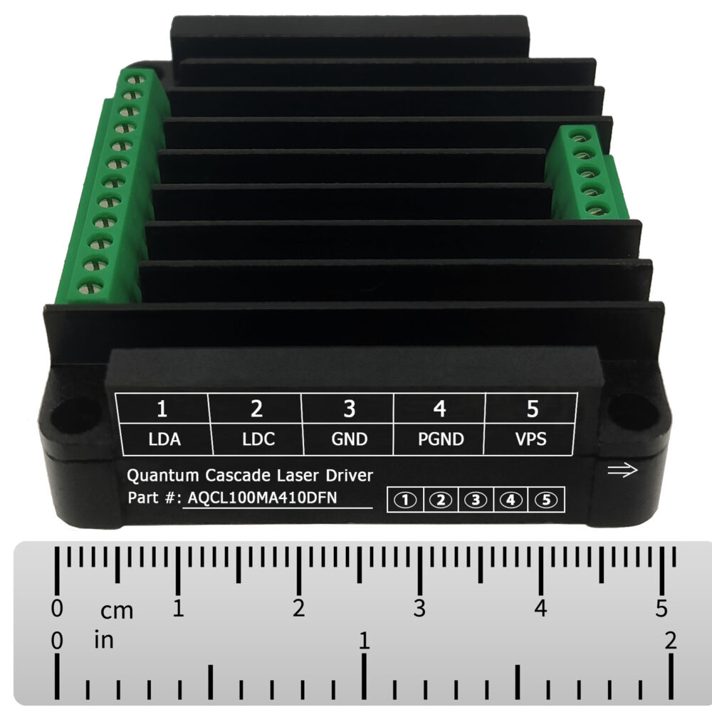 AQCL100MA410DFN Ultra-Low Noise Laser Driver, 100mA, High Voltage DC Input
