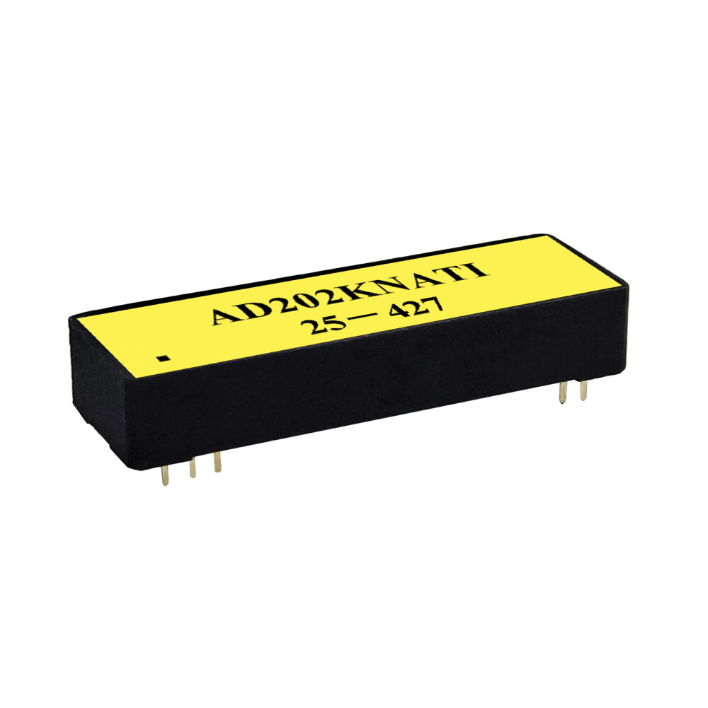 AD202KNATI High Voltage Isolation Amplifier, ±2000V CMV, 130dB CMR, DIP
