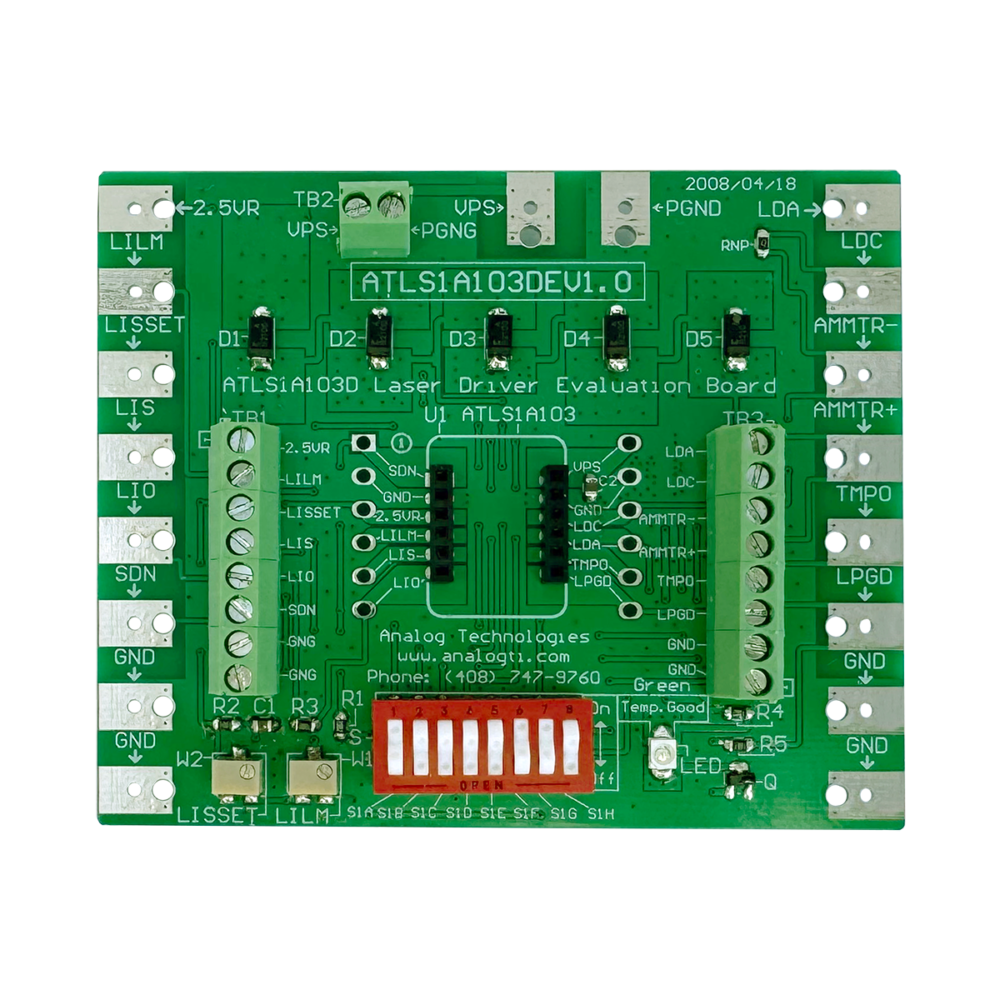 ATLS1A103DEV1.0 Evaluation Board for ATLSxA103 Series Laser Drivers