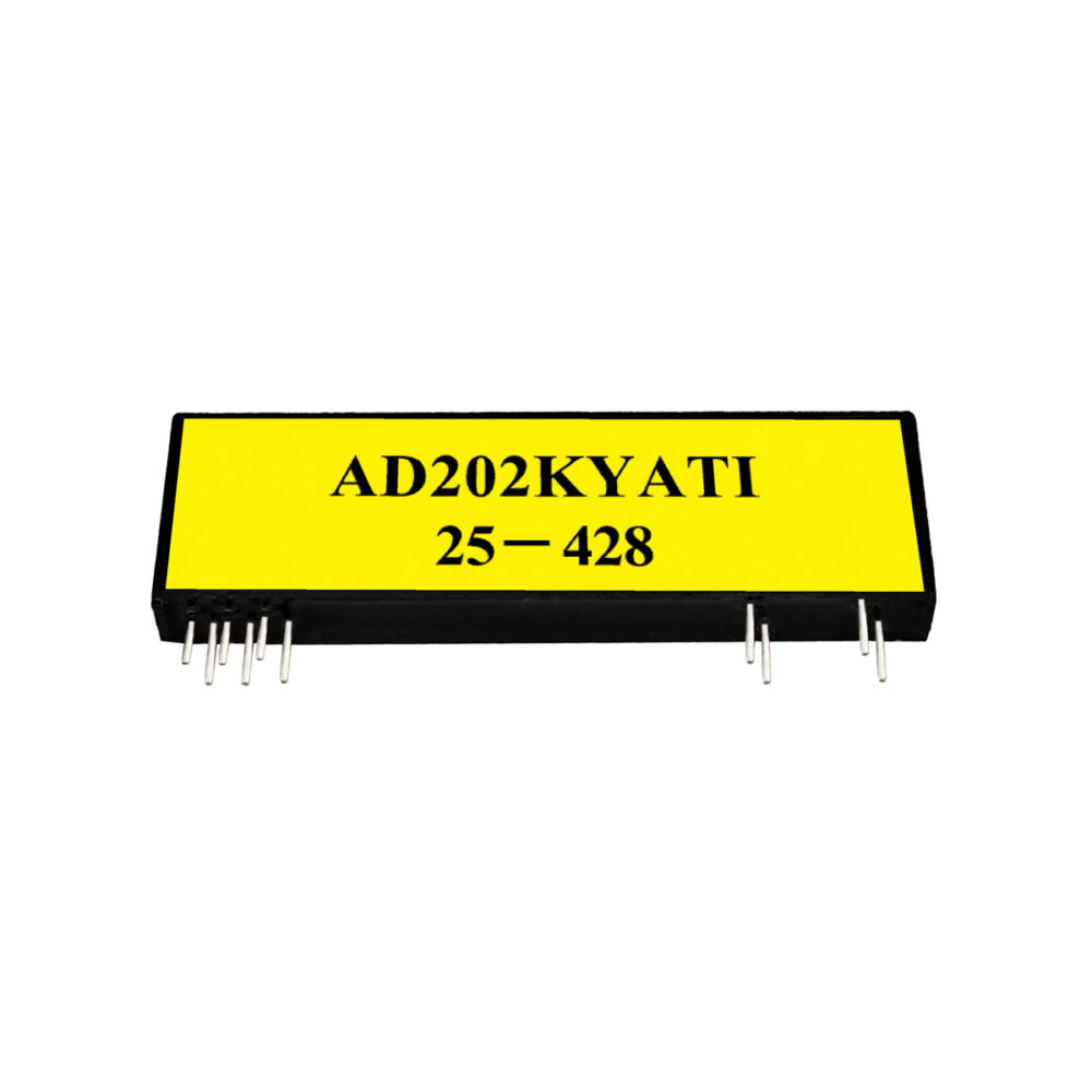 AD202KYATI High Voltage Isolation Amplifier, 2000V Peak Isolation, 130dB CMR, SIP
