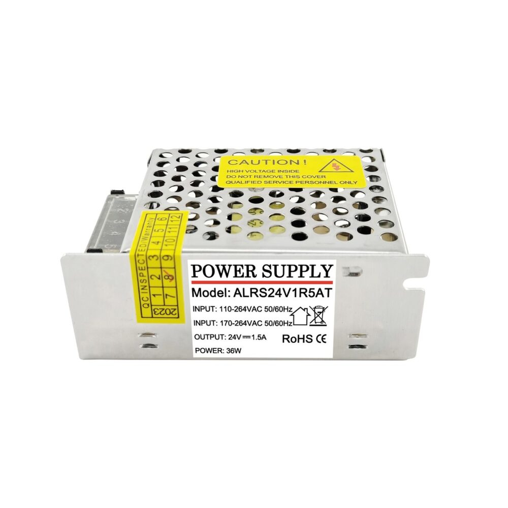 ALRS24V1R5AT 24V 1.5A 36W AC DC Switching Power Supply (90 ~ 264V Input)