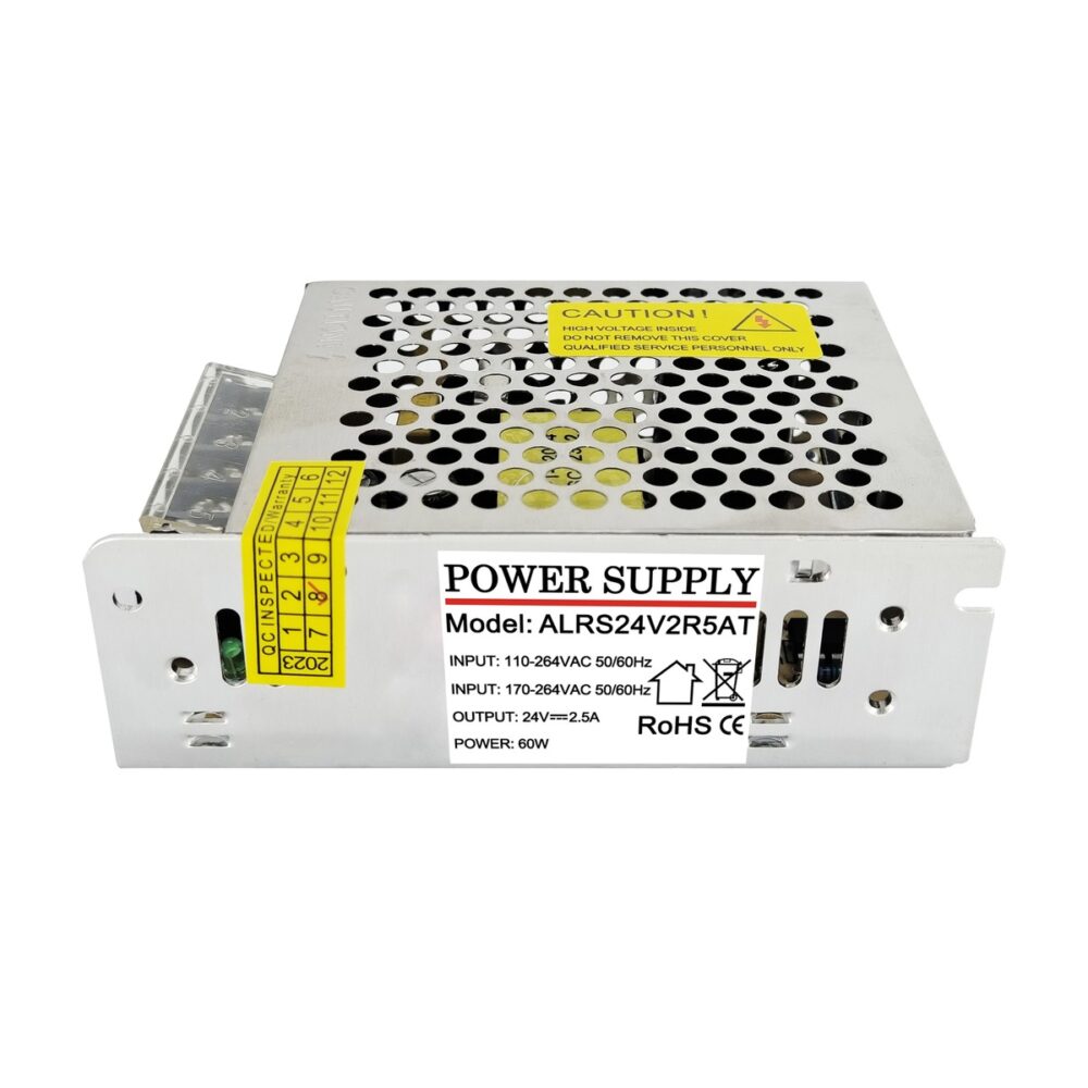 ALRS24V2R5AT 24V 2.5A 60W AC DC Switching Power Supply (90 ~ 264V Input)