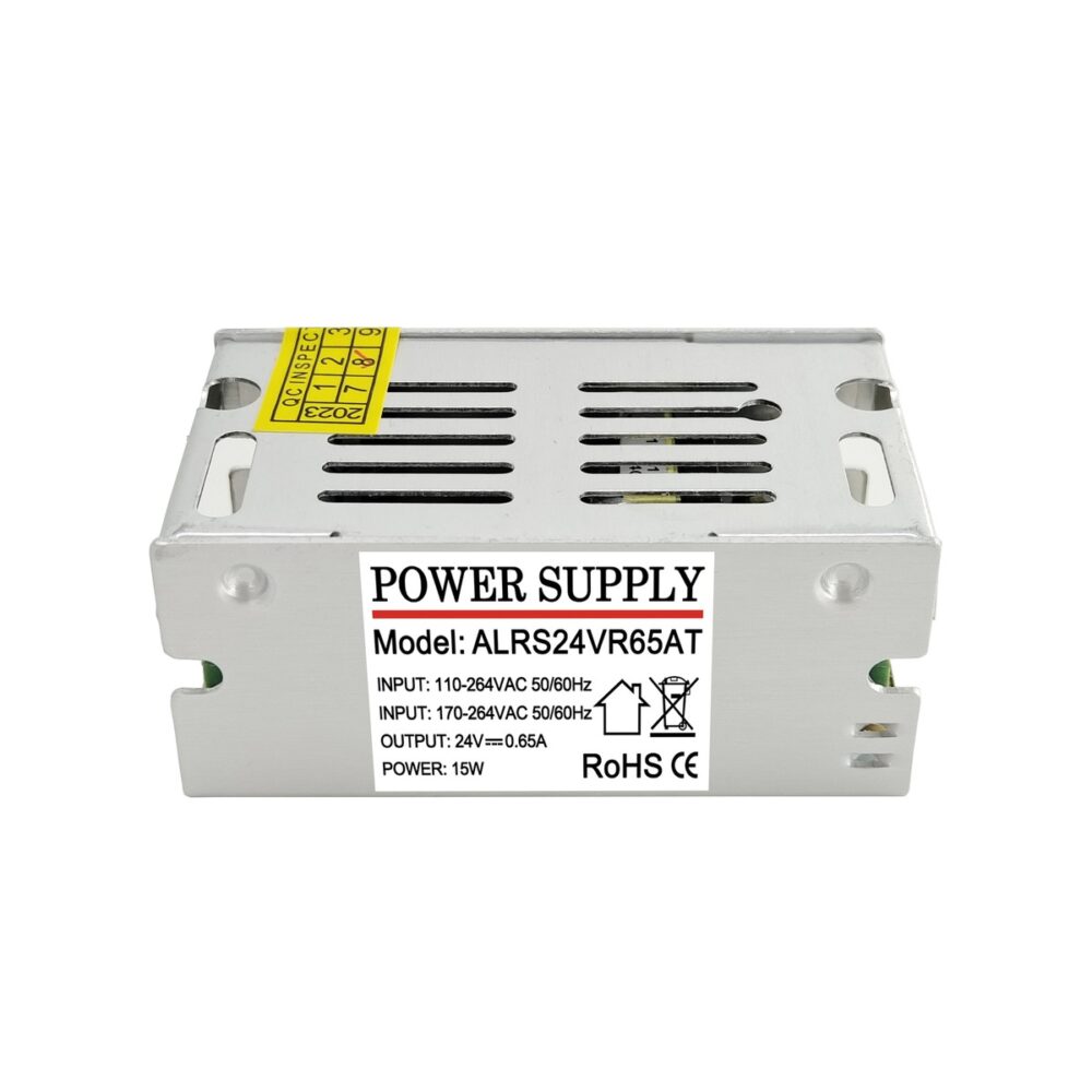 ALRS24VR65AT 24V 0.65A 15W AC DC Switching Power Supply (90 ~ 264V Input)