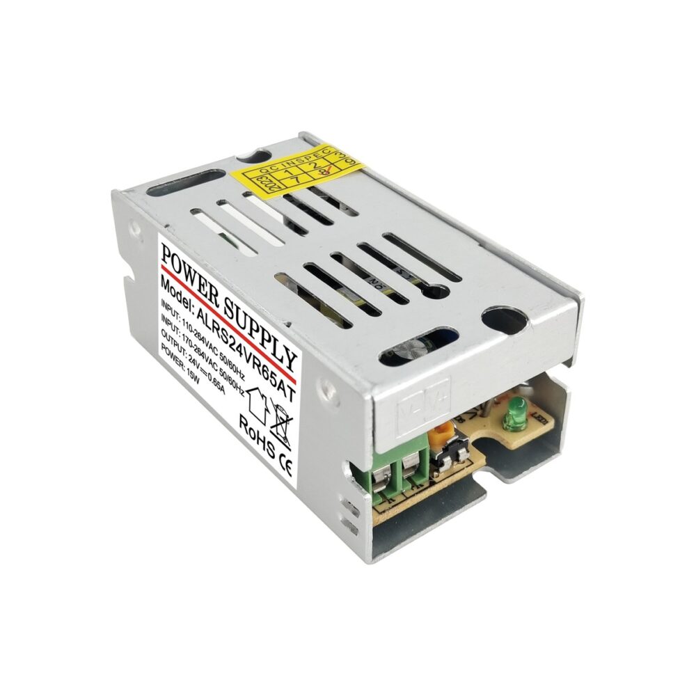 ALRS24VR65AT 24V 0.65A 15W AC DC Switching Power Supply (90 ~ 264V Input)