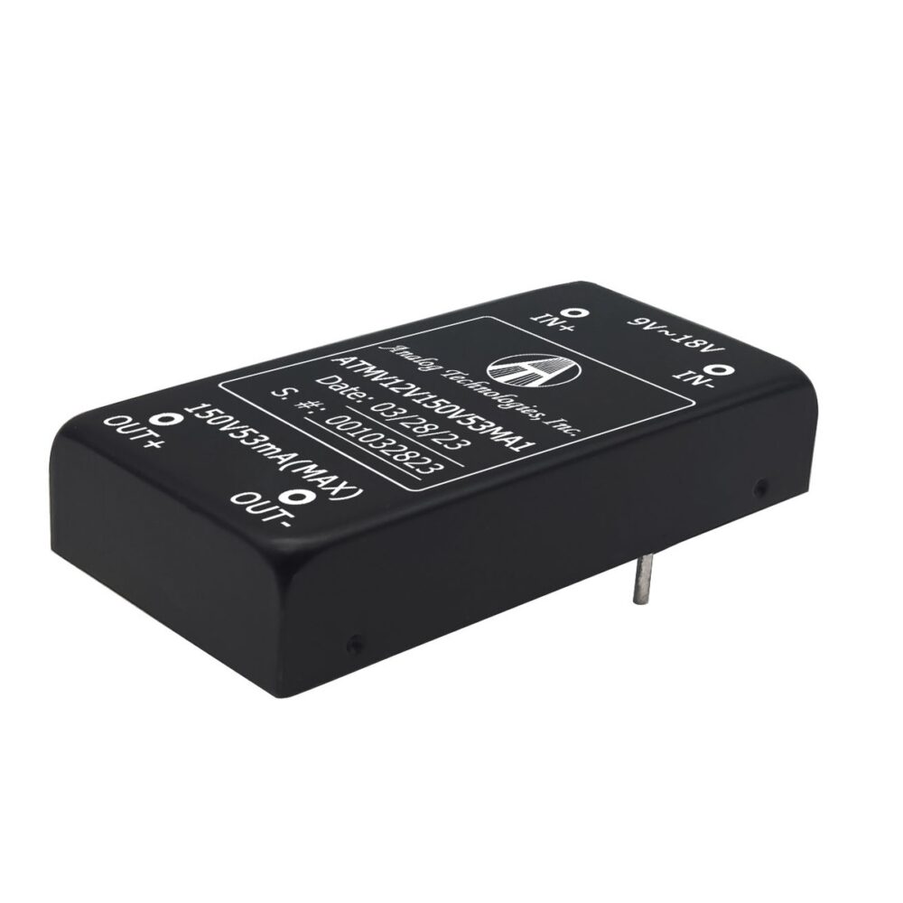 ATMV12V150V53MA1_1 ATMV12V150V53MA1 150V 53mA 8W Isolated DC-DC Converter (12V Input)