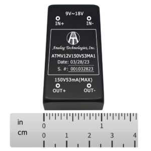 ATMV12V150V53MA1 150V 53mA 8W Isolated DC-DC Converter (12V Input)