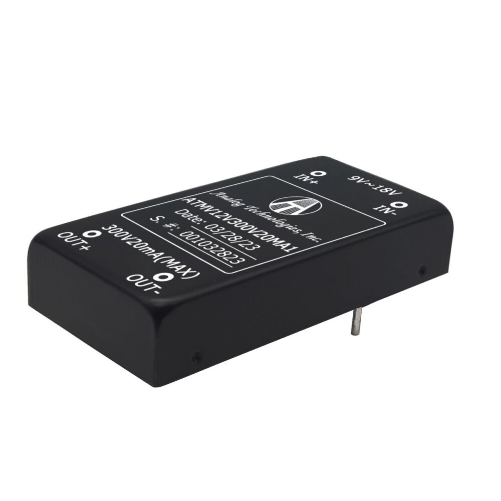 ATMV12V300V20MA1 300V 20mA 6W Isolated DC-DC Converter (12V Input)
