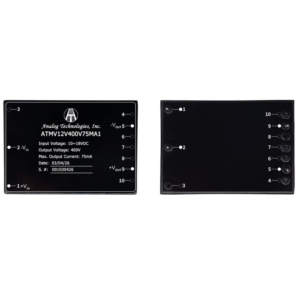 ATMV12V400V75MA1_3 ATMV12V400V75MA1 400V 75mA 30W Isolated DC-DC Converter (12V Input)