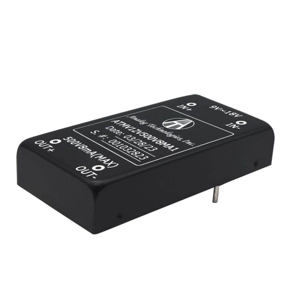 ATMV12V500V8MA1_1 ATMV12V500V8MA1 500V 8mA 4W Isolated DC-DC Converter (12V Input)