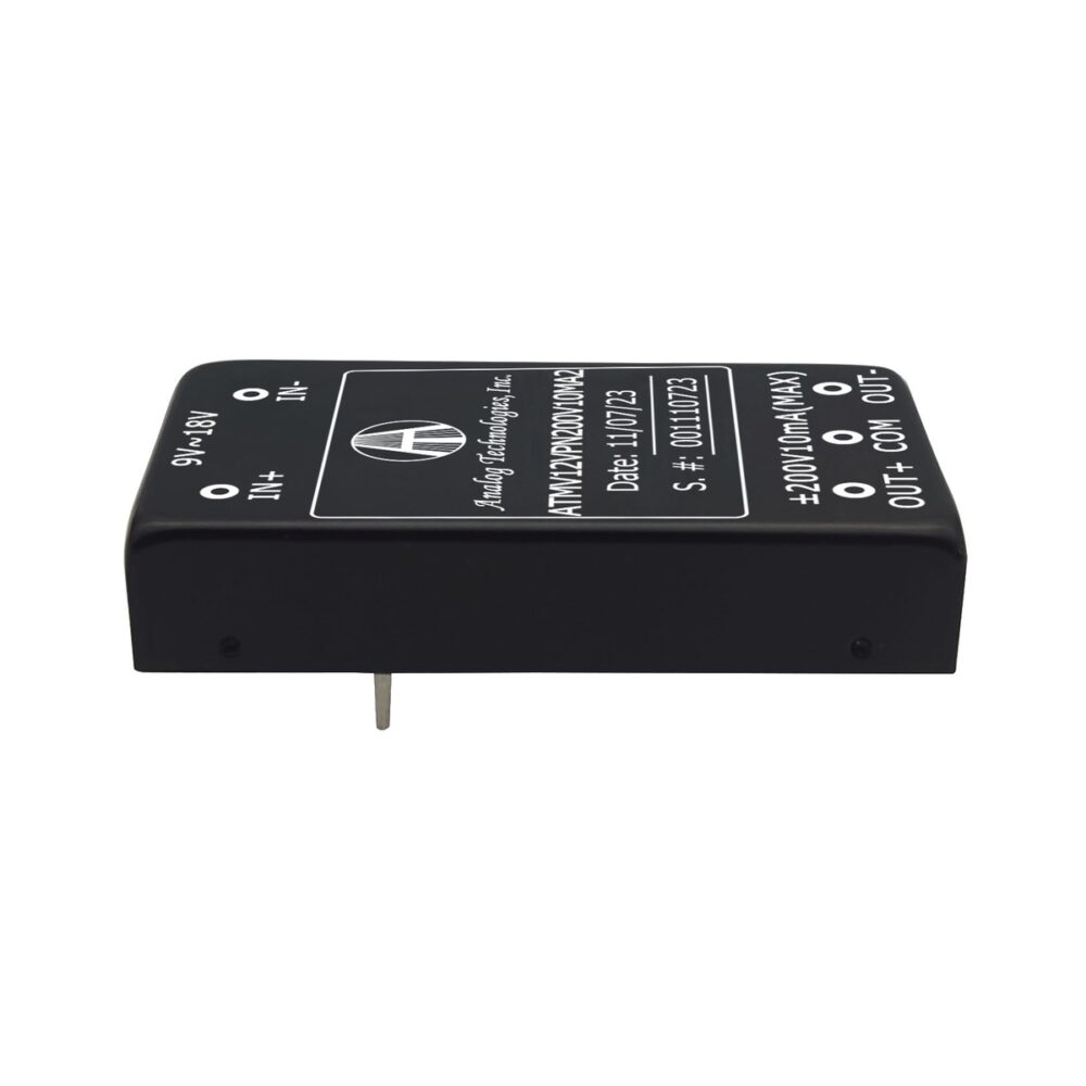 ATMV12VPN200V10MA2_1 ATMV12VPN200V10MA2 ±200V ±10mA 4W Isolated DC-DC Converter (12V Input)