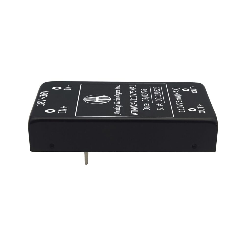 ATMV24V110V73MA1_1 ATMV24V110V73MA1 110V 73mA 8W Isolated DC-DC Converter (24V Input)