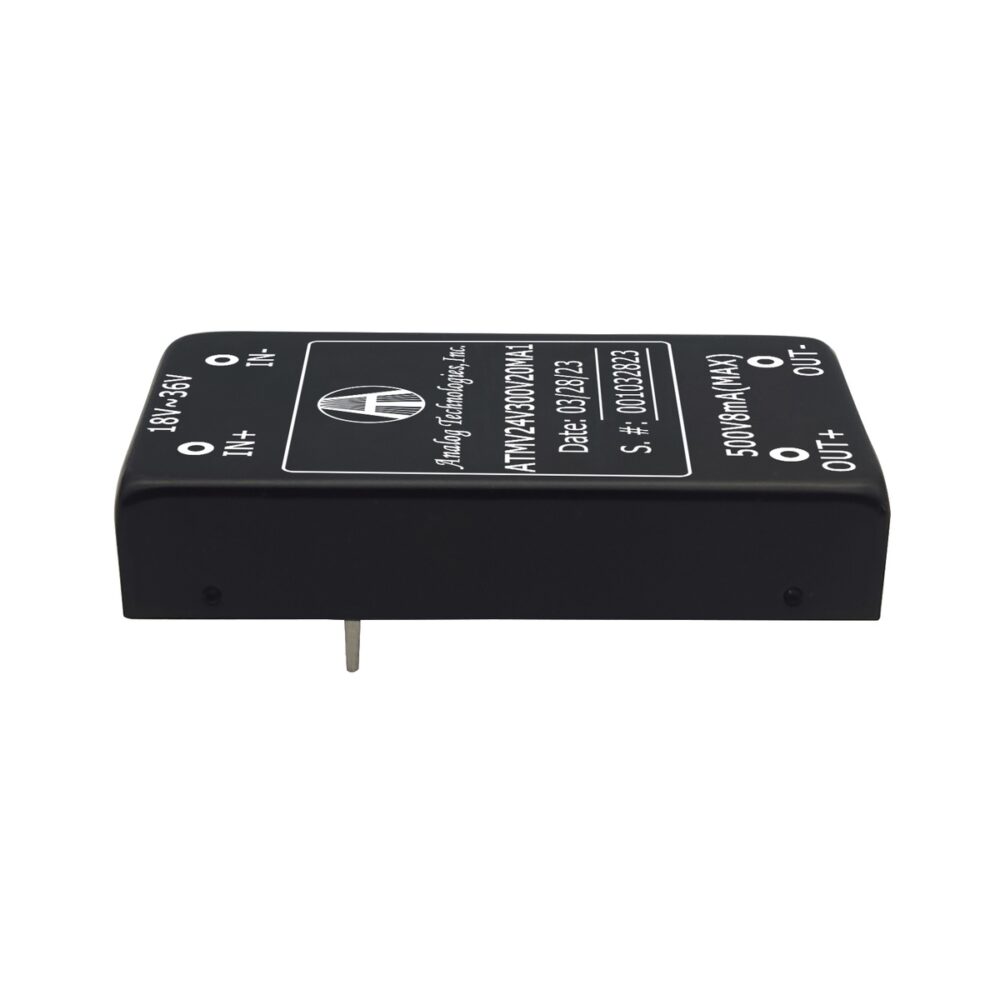 ATMV24V300V20MA1_1 ATMV24V300V20MA1 300V 20mA 6W Isolated DC-DC Converter (24V Input)