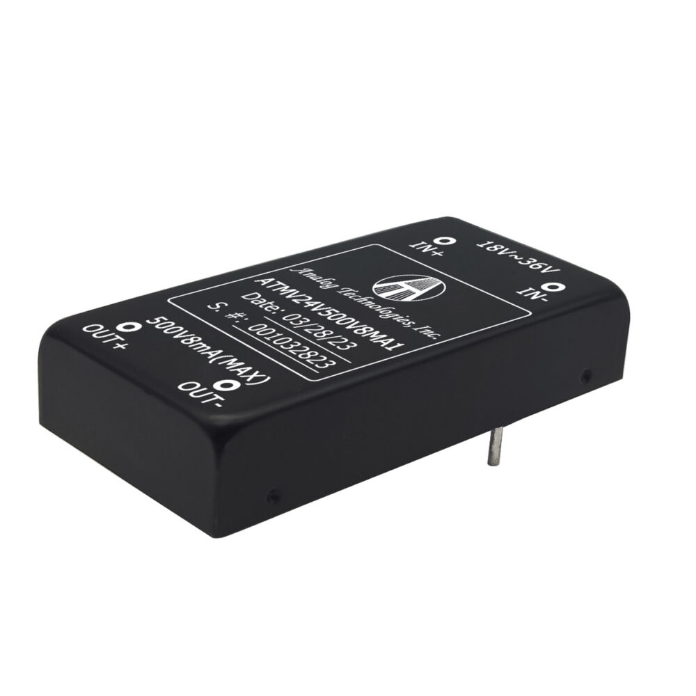 ATMV24V500V8MA1 500V 8mA 4W Isolated DC-DC Converter (24V Input)