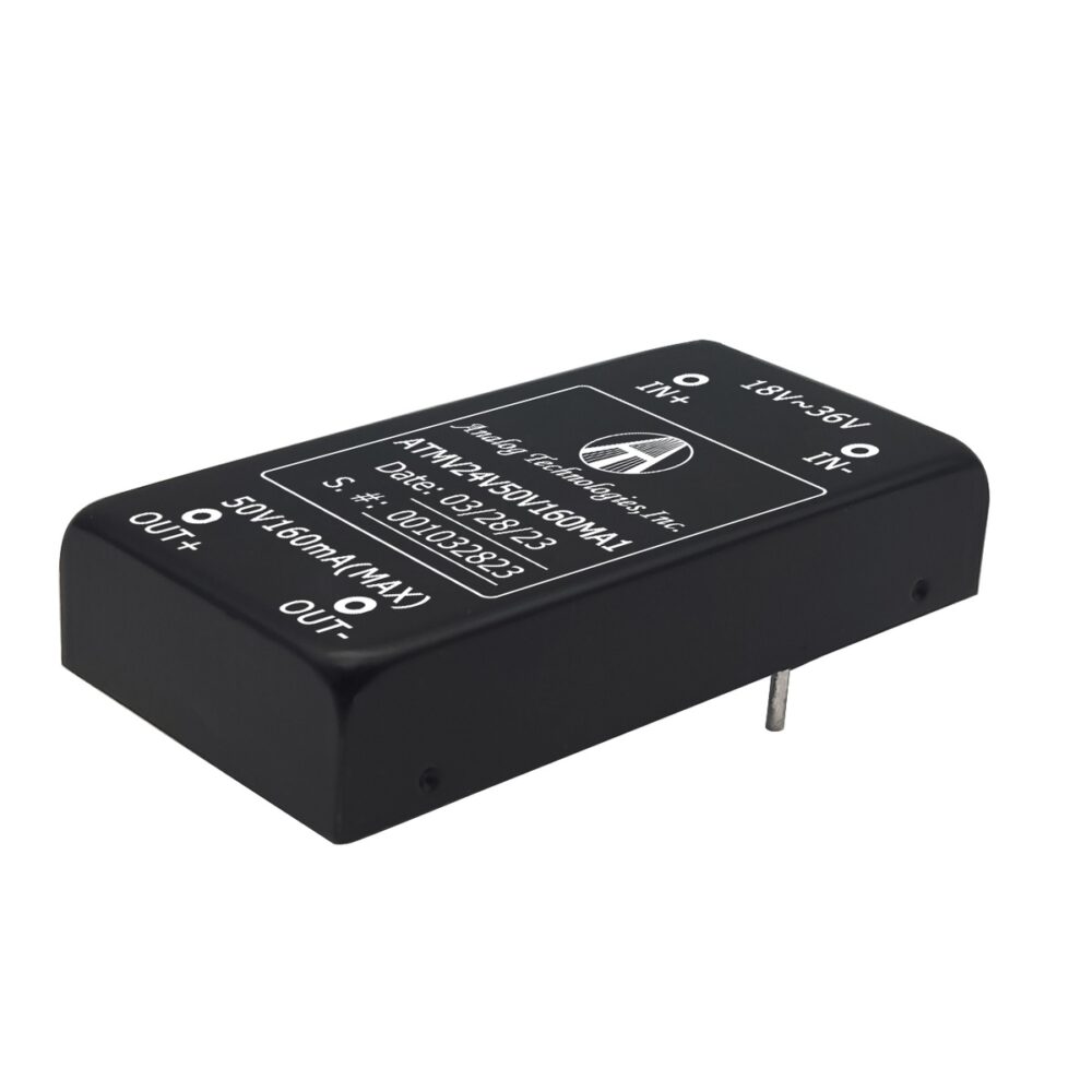 ATMV24V50V160MA1_main ATMV24V50V160MA1 50V 160mA 8W Isolated DC-DC Converter (24V Input)