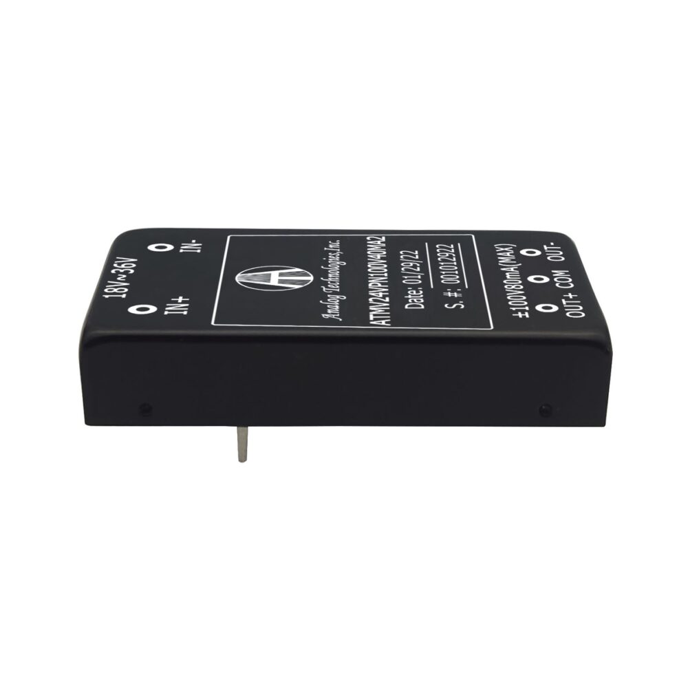 ATMV24VPN100V40MA2 ±100V ±40mA 8W Isolated DC-DC Converter (24V Input)