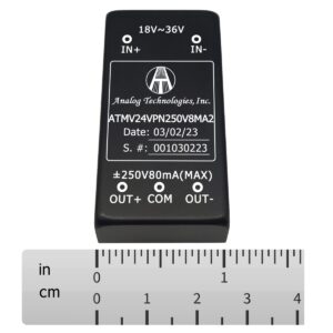 ATMV24VPN250V8MA2 ±250V ±8mA 4W Isolated DC-DC Converter (24V Input)