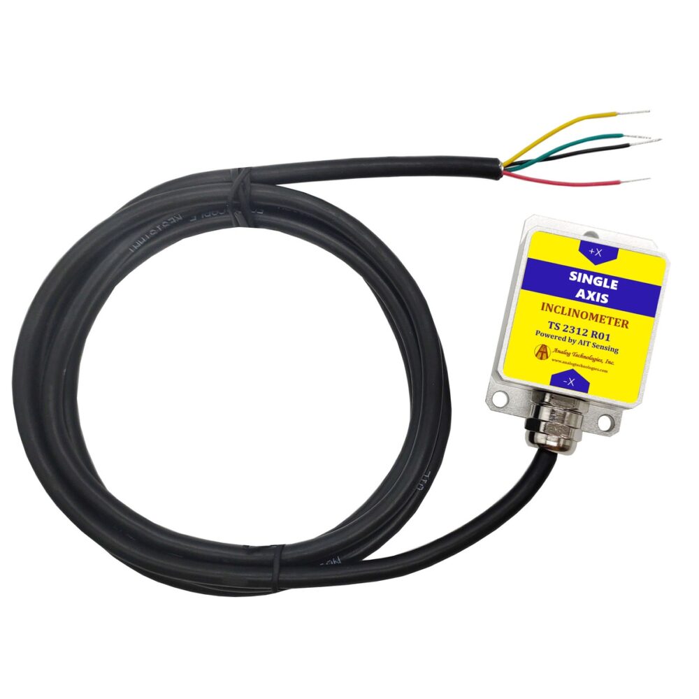 TS-2312-R01-CAN Single Axis ±0.2° ±30° CAN Bus Tilt Sensor (55×37×24mm)