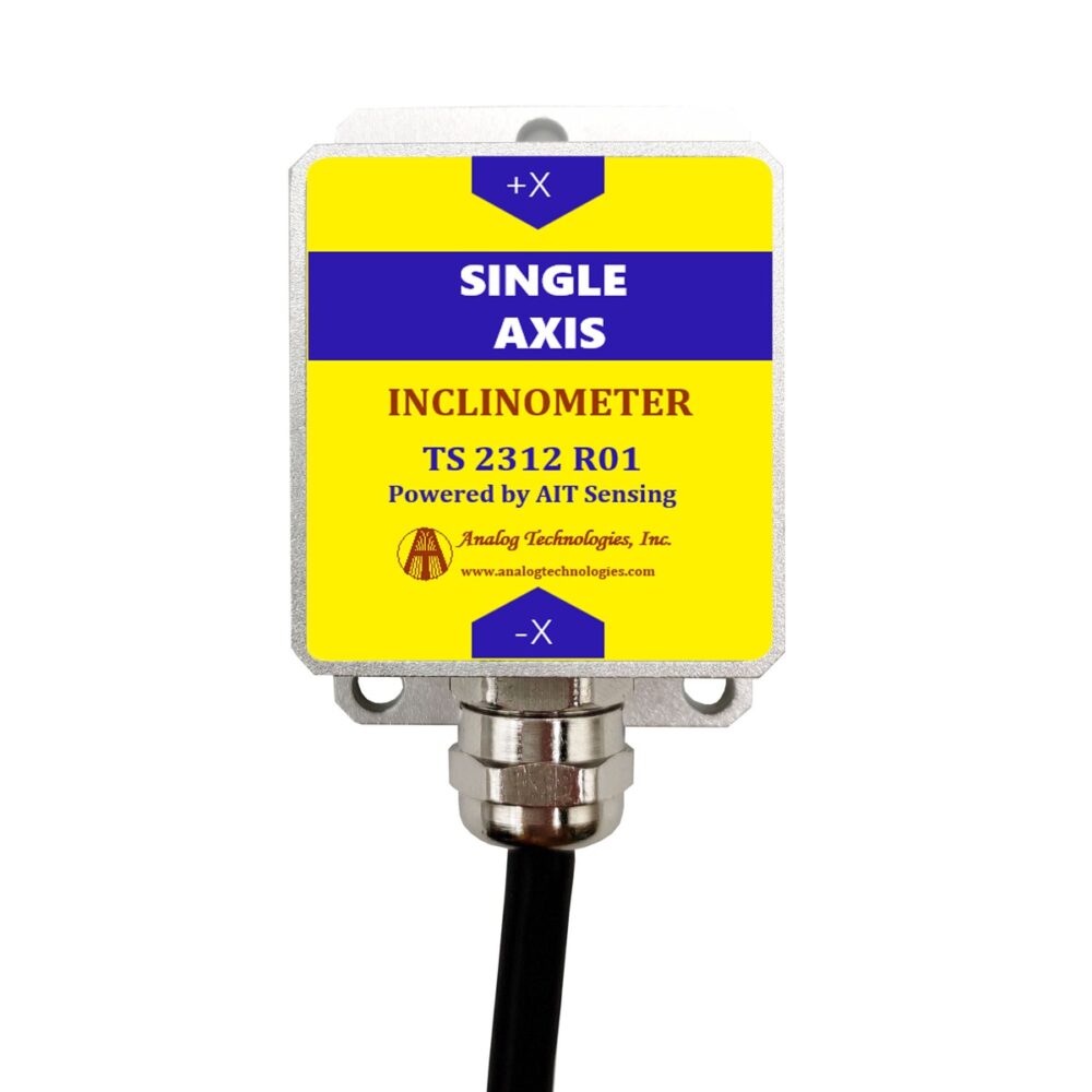 TS-2312-R01-CAN Single Axis ±0.2° ±30° CAN Bus Tilt Sensor (55×37×24mm)