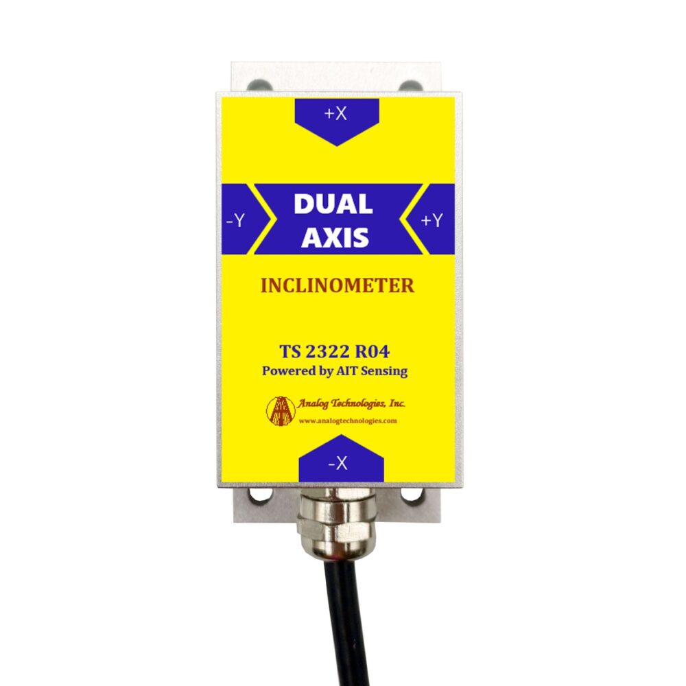TS-2322-R04 (2) TS-2322-R04-10V Dual Axis ±0.2° ±30° 0-10V Analog Tilt Sensor (90×40.5×26mm)