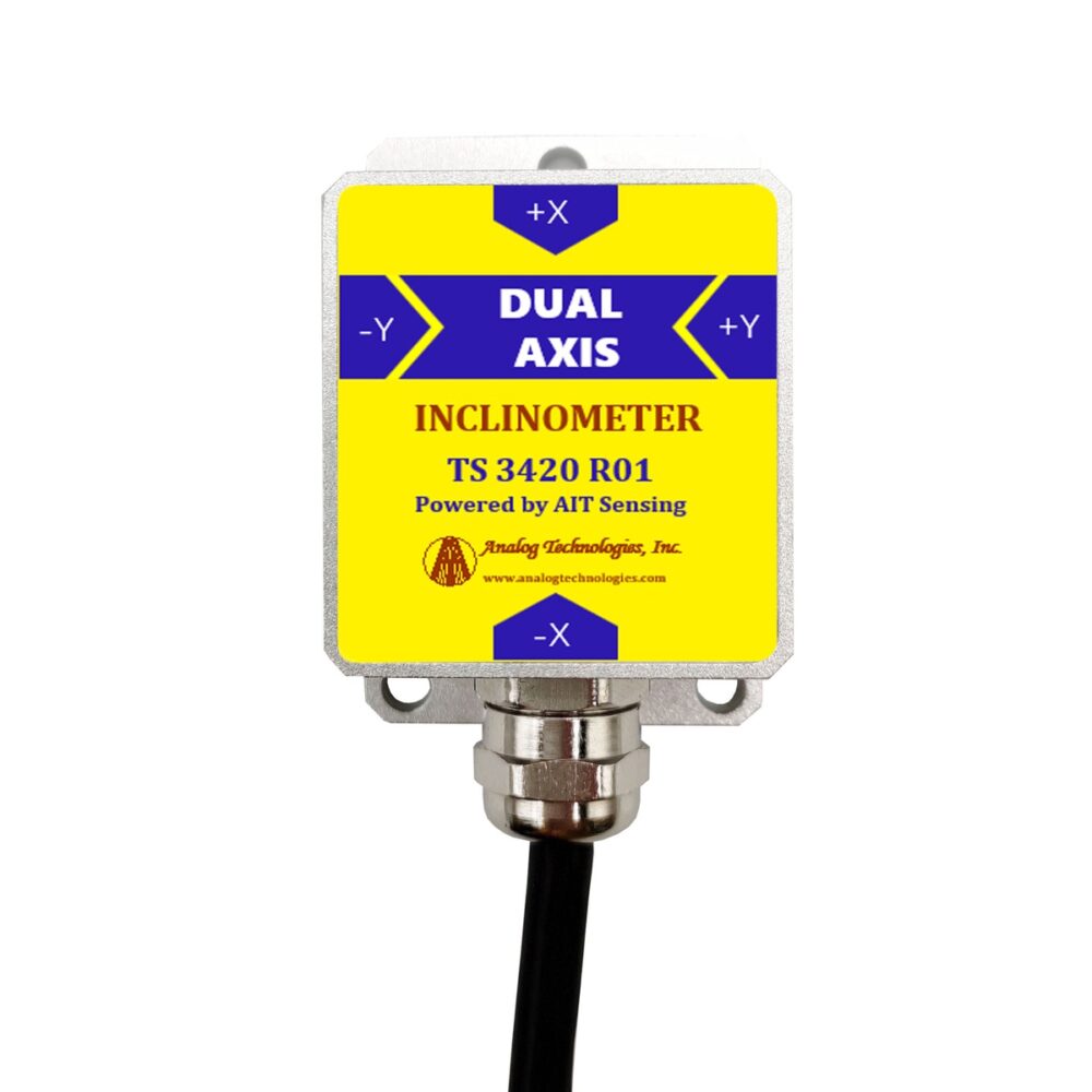 TS-3420-R01-CAN Dual Axis ±0.05° ±30° CAN Bus Tilt Sensor (55×37×24mm)