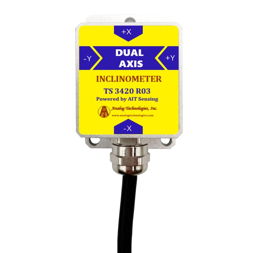 TS-3420-R03 (2) TS-3420-R03-485 Dual Axis ±0.05° ±30° Modbus RTU Tilt Sensor (55×37×24mm)