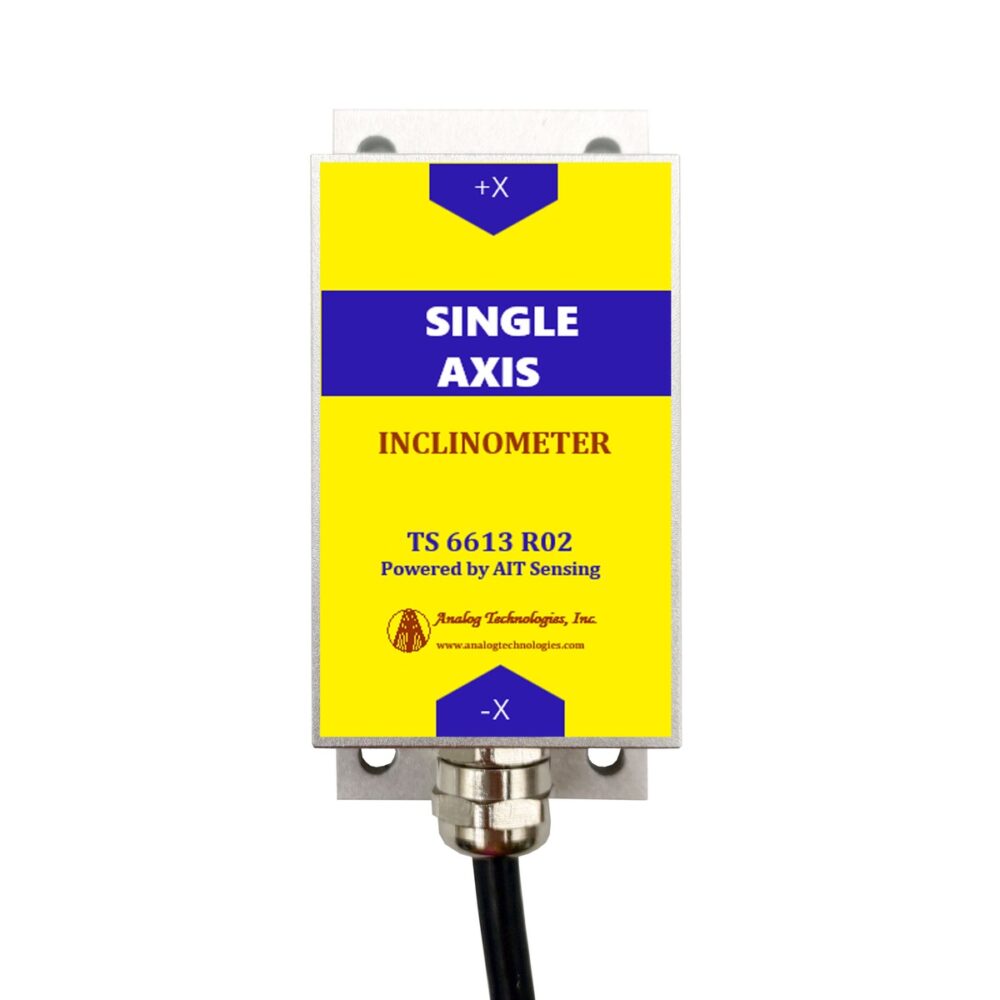 TS-6613-R02-485 Single Axis ±0.01° ±90° RS485 Tilt Sensor (90×40.5×26mm)
