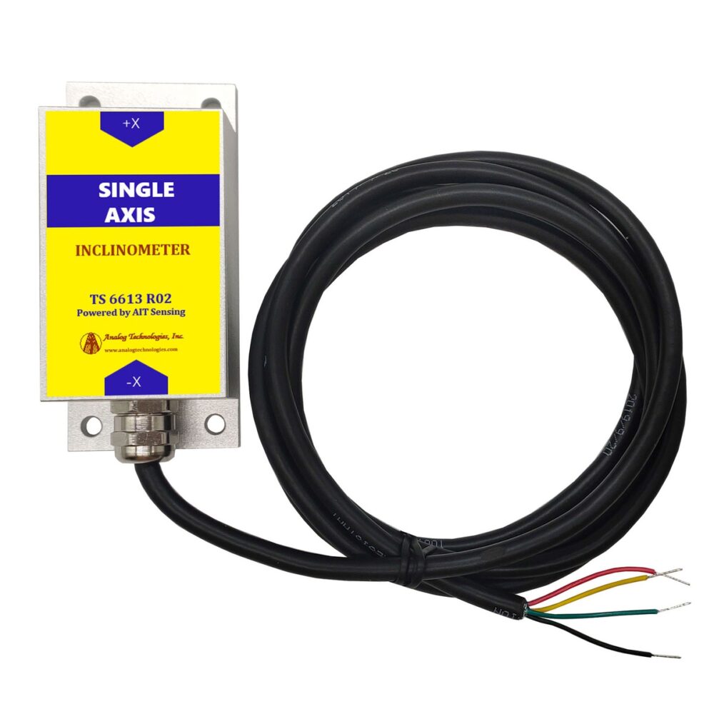 TS-6613-R02-485 Single Axis ±0.01° ±90° RS485 Tilt Sensor (90×40.5×26mm)