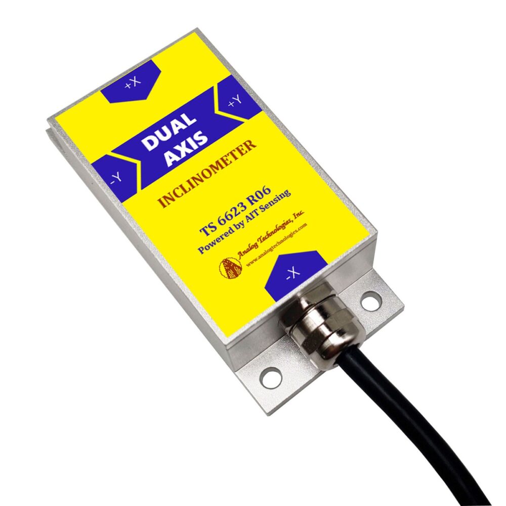 TS-6623-R06 TS-6623-R06-024 Dual Axis ±0.01° ±30° 4-20 mA Tilt Sensor (90×40.5×26mm)