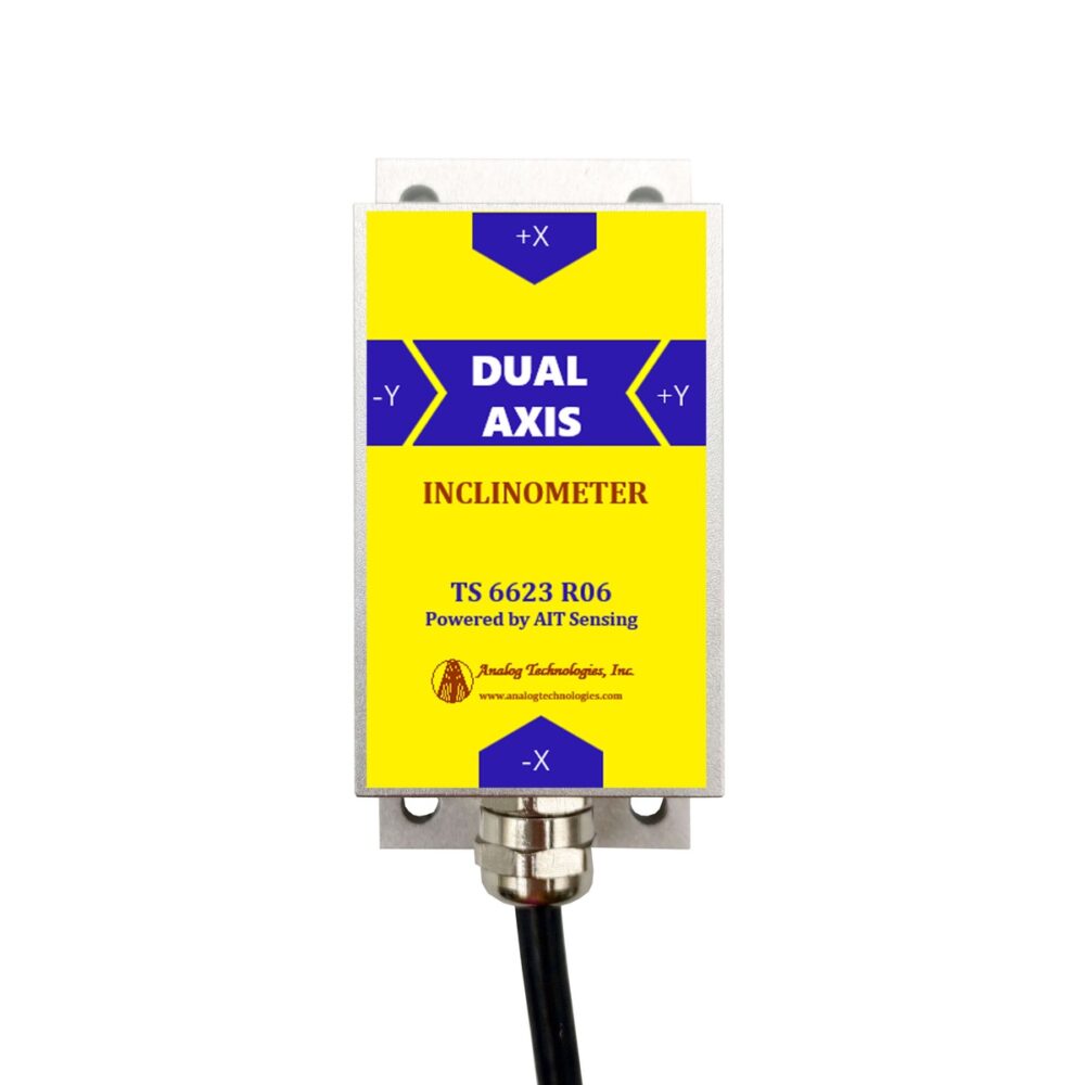 TS-6623-R06 (2) TS-6623-R06-024 Dual Axis ±0.01° ±30° 4-20 mA Tilt Sensor (90×40.5×26mm)