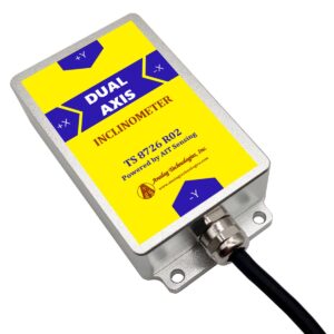 TS-8726-R02-485 Dual Axis ±0.005° ±15° RS485 Tilt Sensor (103.8×55.4×26mm)