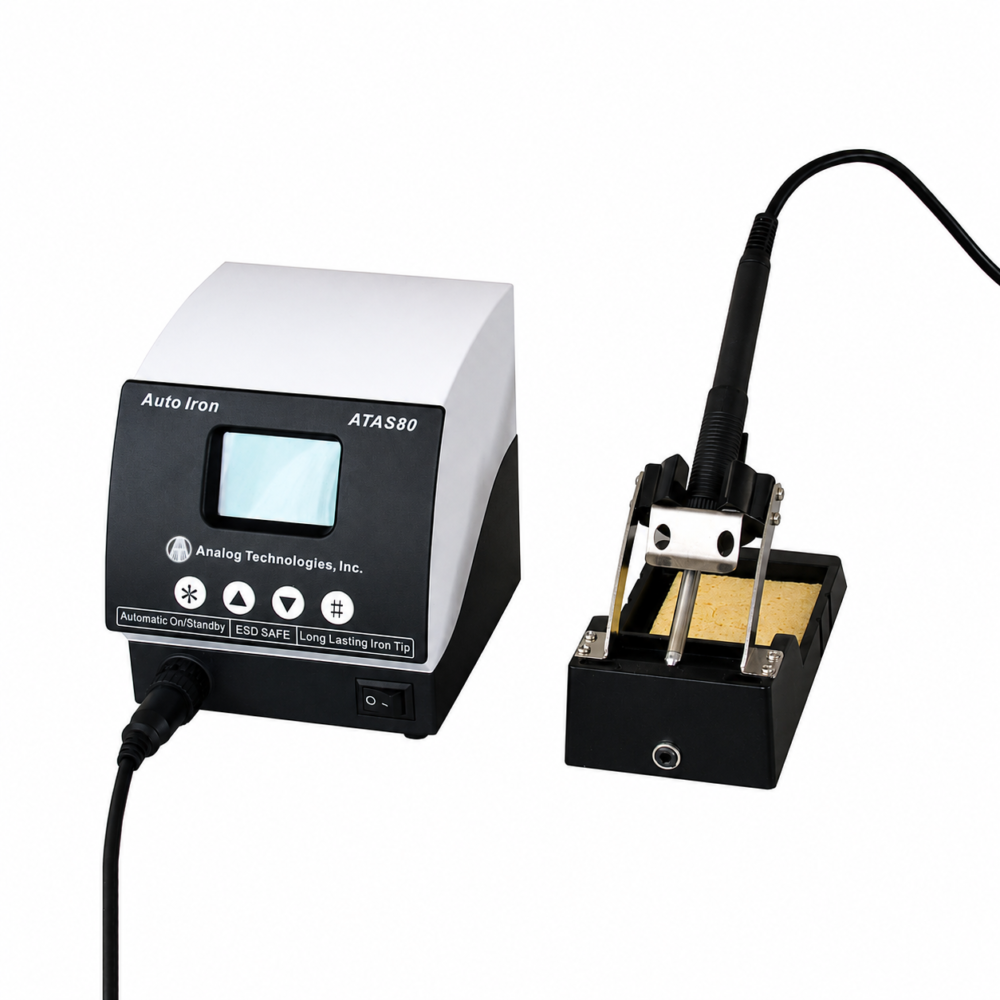 ATAS80 ATAS80 80W Precision Soldering Station with LCD Display (150°C ~ 450°C, ESD Safe)
