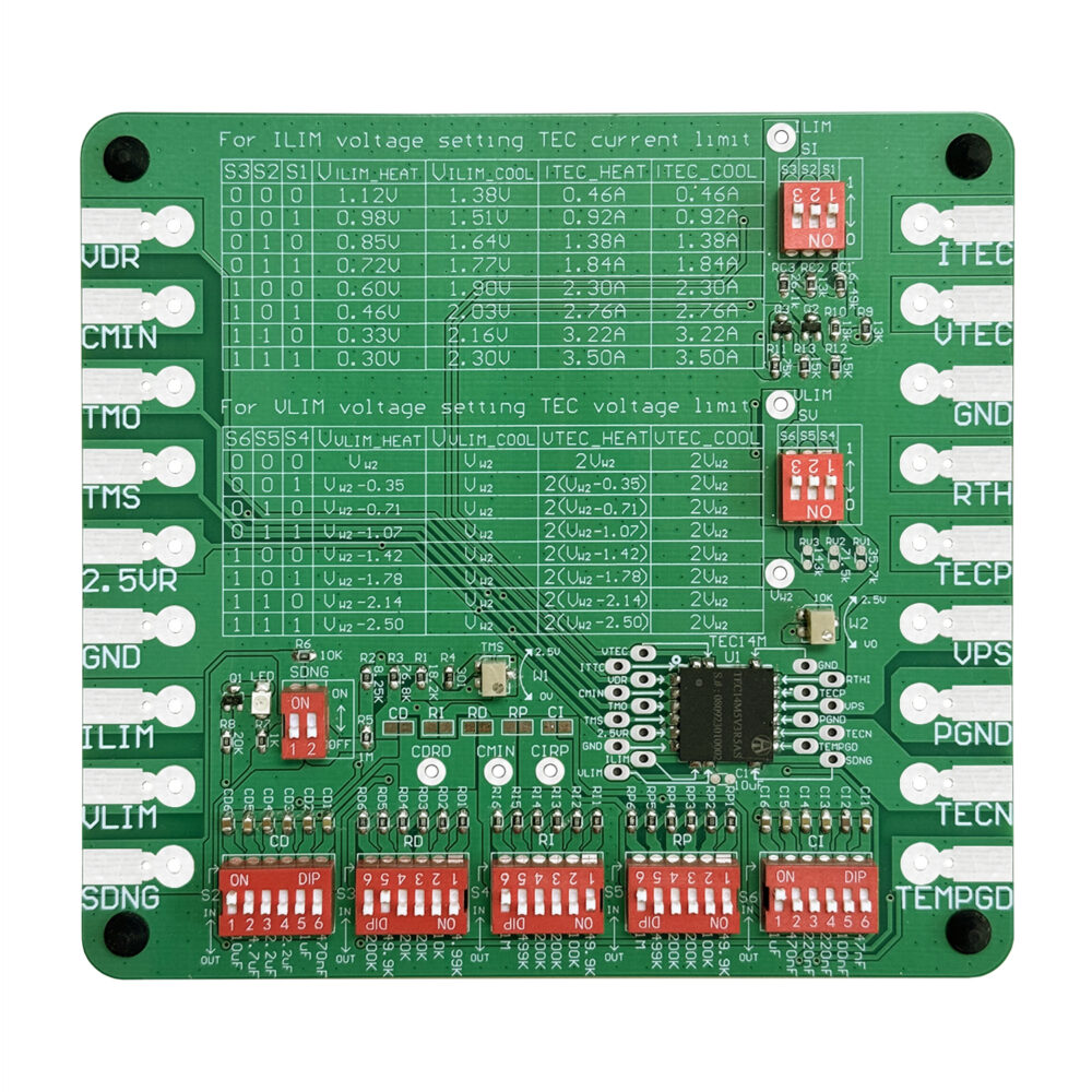 TEC14M5V3R5AS Micro SMT TEC Controller with TEC14MEV1.0 Evaluation Board